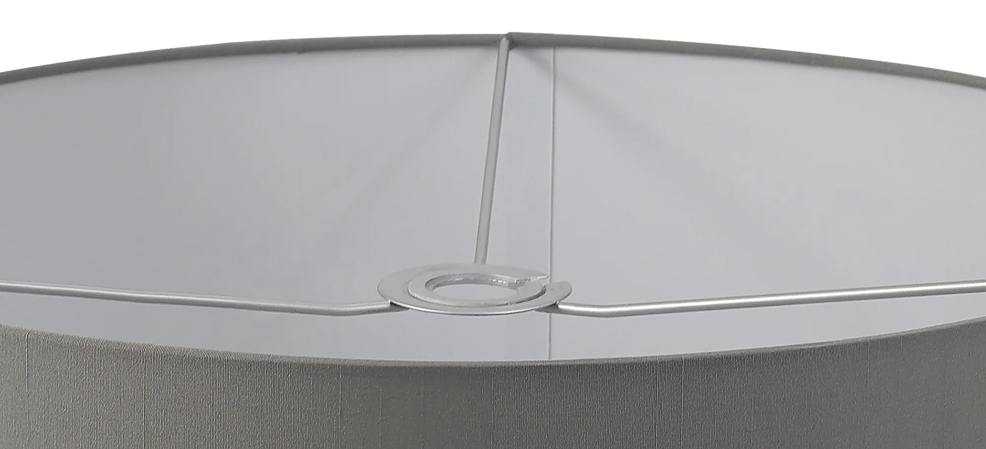 Baymont 50cm Pendant 1 Light Polished Chrome, Grey, Frosted Diffuser DK0150  Deco Baymont CH GR